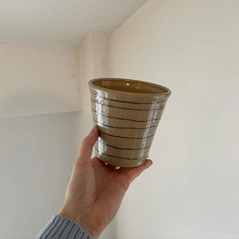 Pencil Stripe Pot