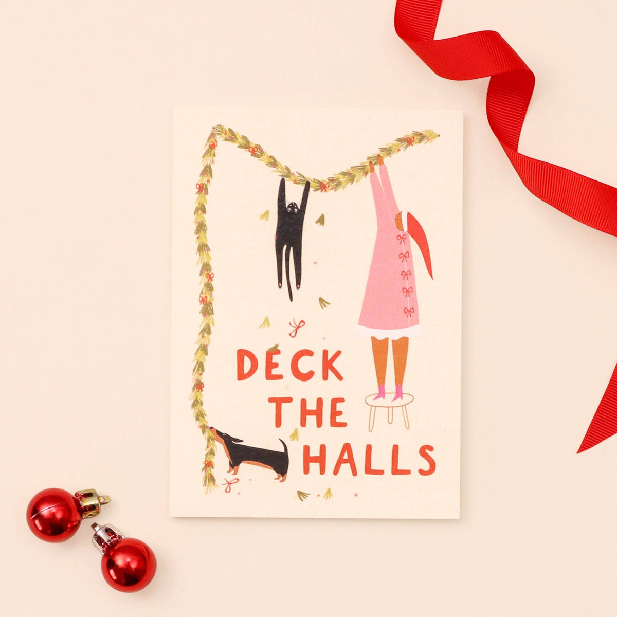 Deck The Halls Christmas Card