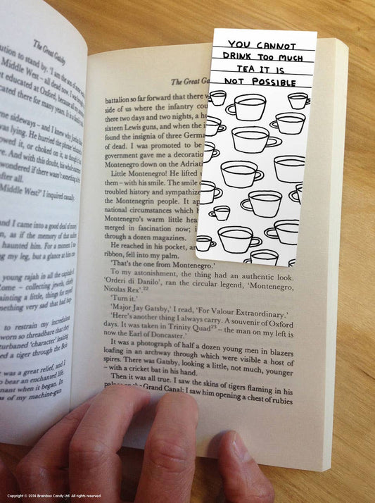 Too Much Tea - Shrigley Magnetic Bookmark