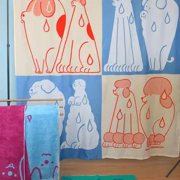 Wet Dogs Shower Curtain