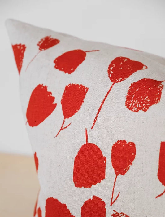 Bouquet Poppy Red Cushion