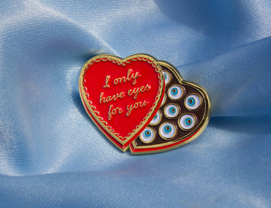 I Only Have Eyes for You Enamel Pin