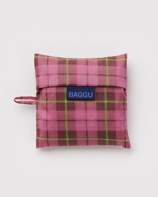 Standard Baggu : Azalea Pink Tartan