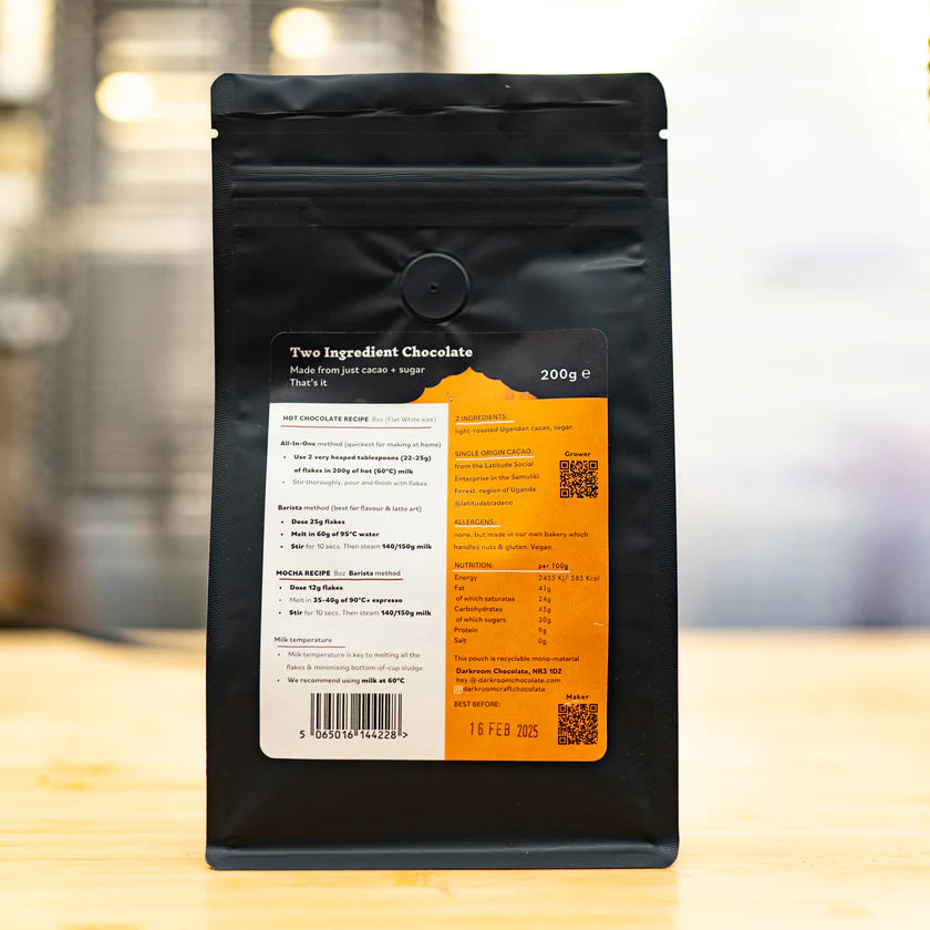 Darkroom 70% Uganda Hot Chocolate Flakes