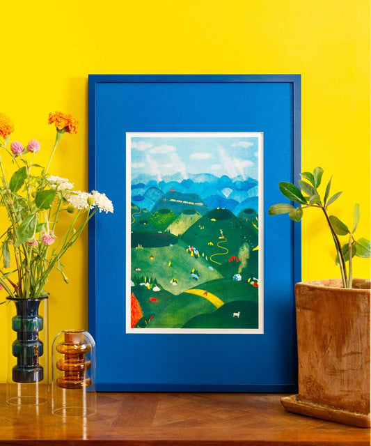 Chaîne des Puys - Charline Collette A3 Poster