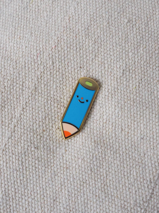 Blue Pencil Enamel Pin