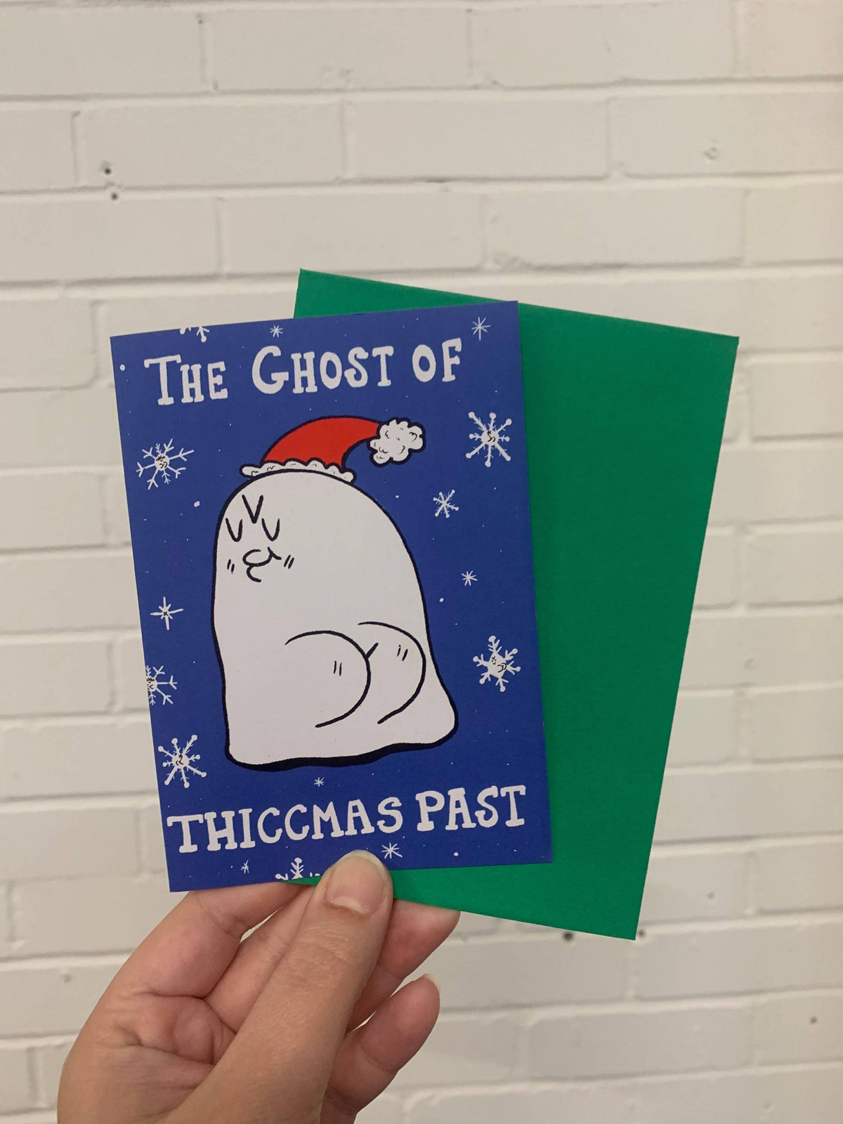 Ghost of ThiccMas Past Christmas Card
