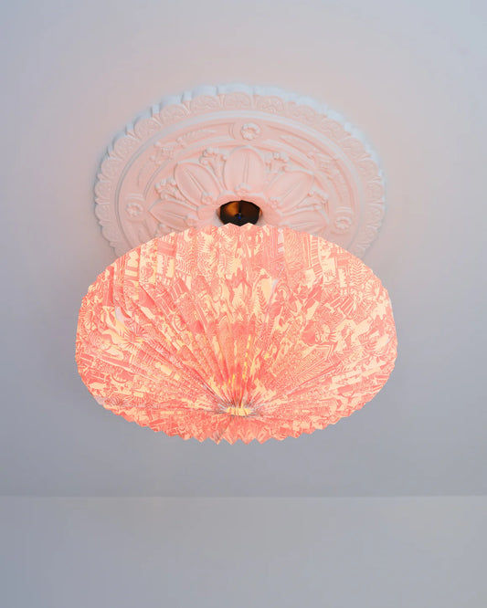 Indian Toile Origami Paper Lightshade