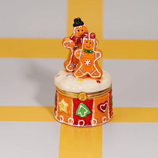 Gingerbread Couple Trinket Box