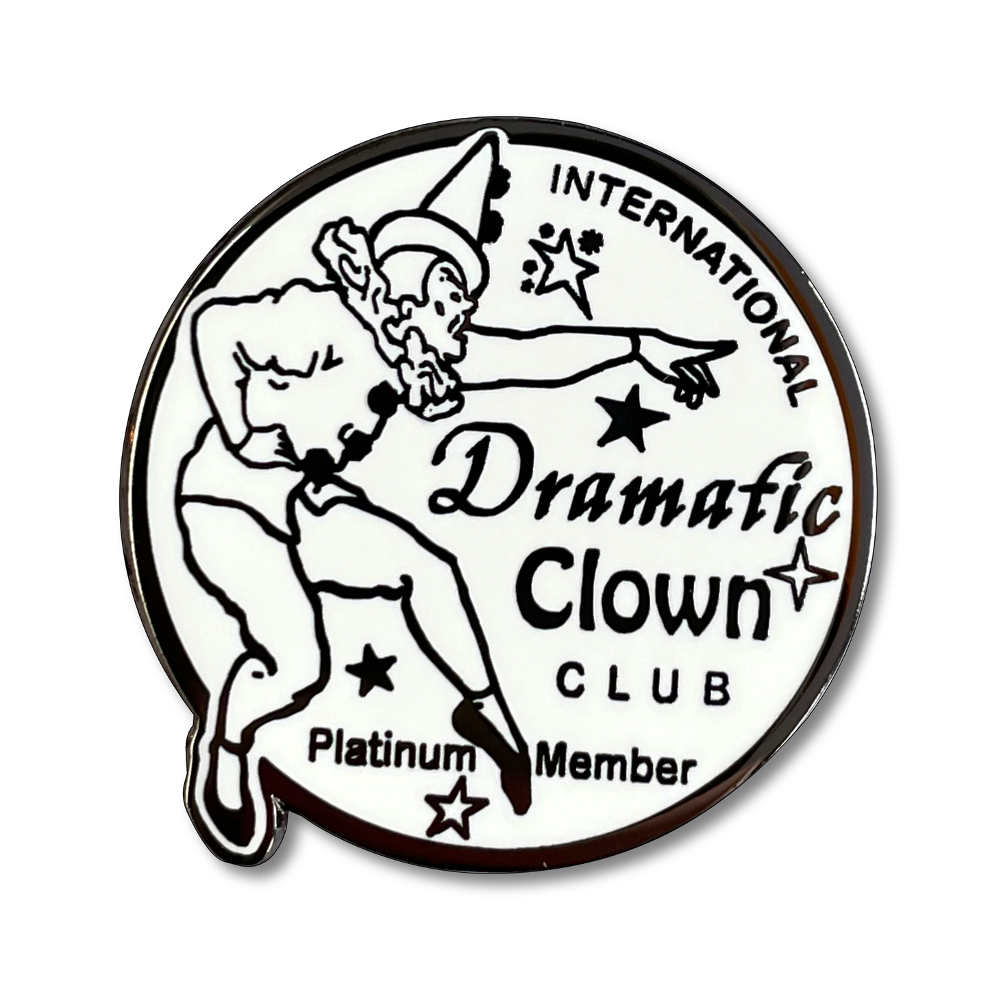 "Dramatic Clown Club" Pin