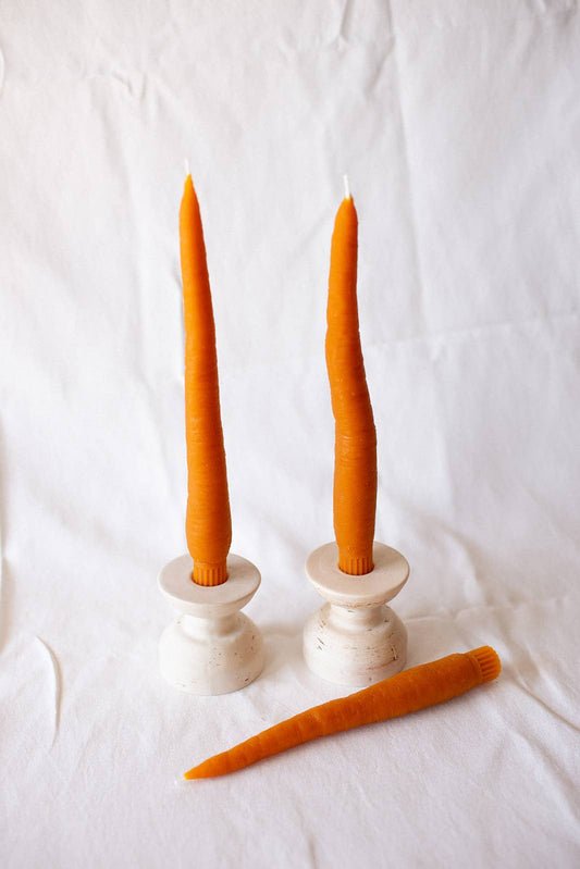 Carrot Beeswax Candles