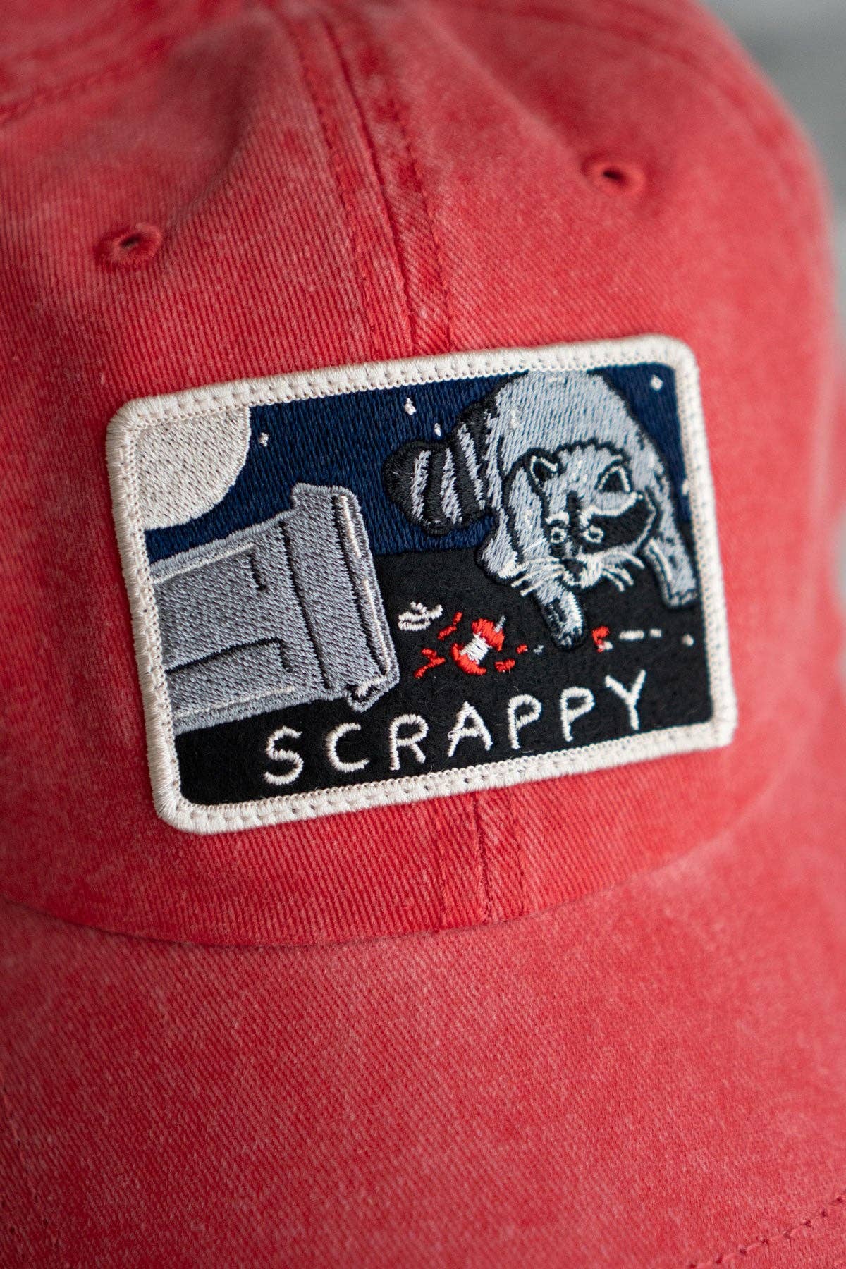 Scrappy Raccoon Embroidered Patch