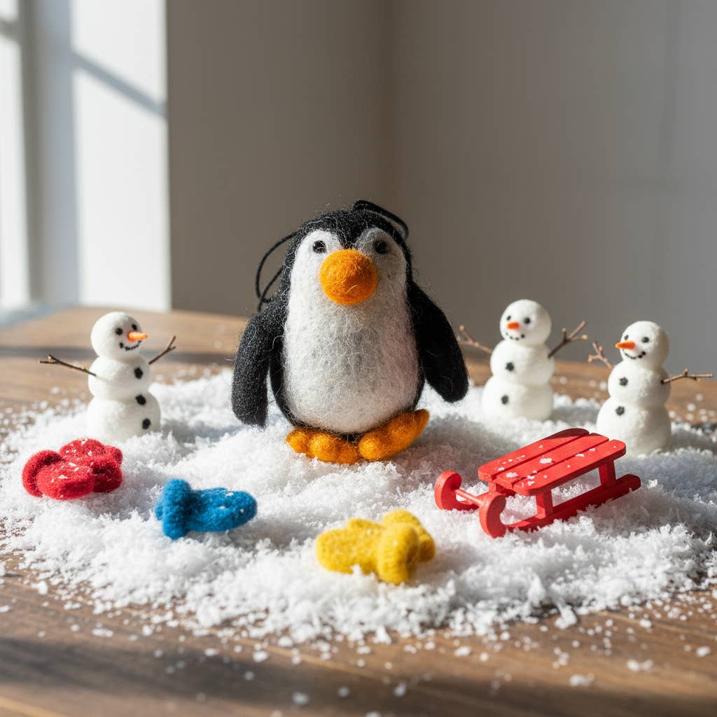 Baby Penguin Felt Decoration