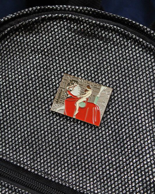 Lady Godiva Enamel Pin