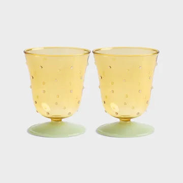 Water Glass Dot, Set of Two