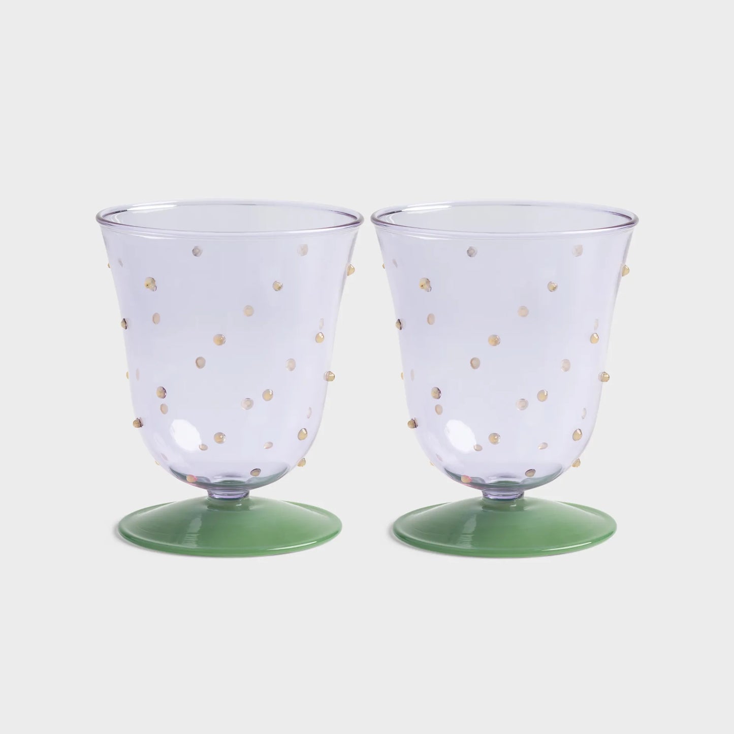 Water Glass Dot, Set of Two