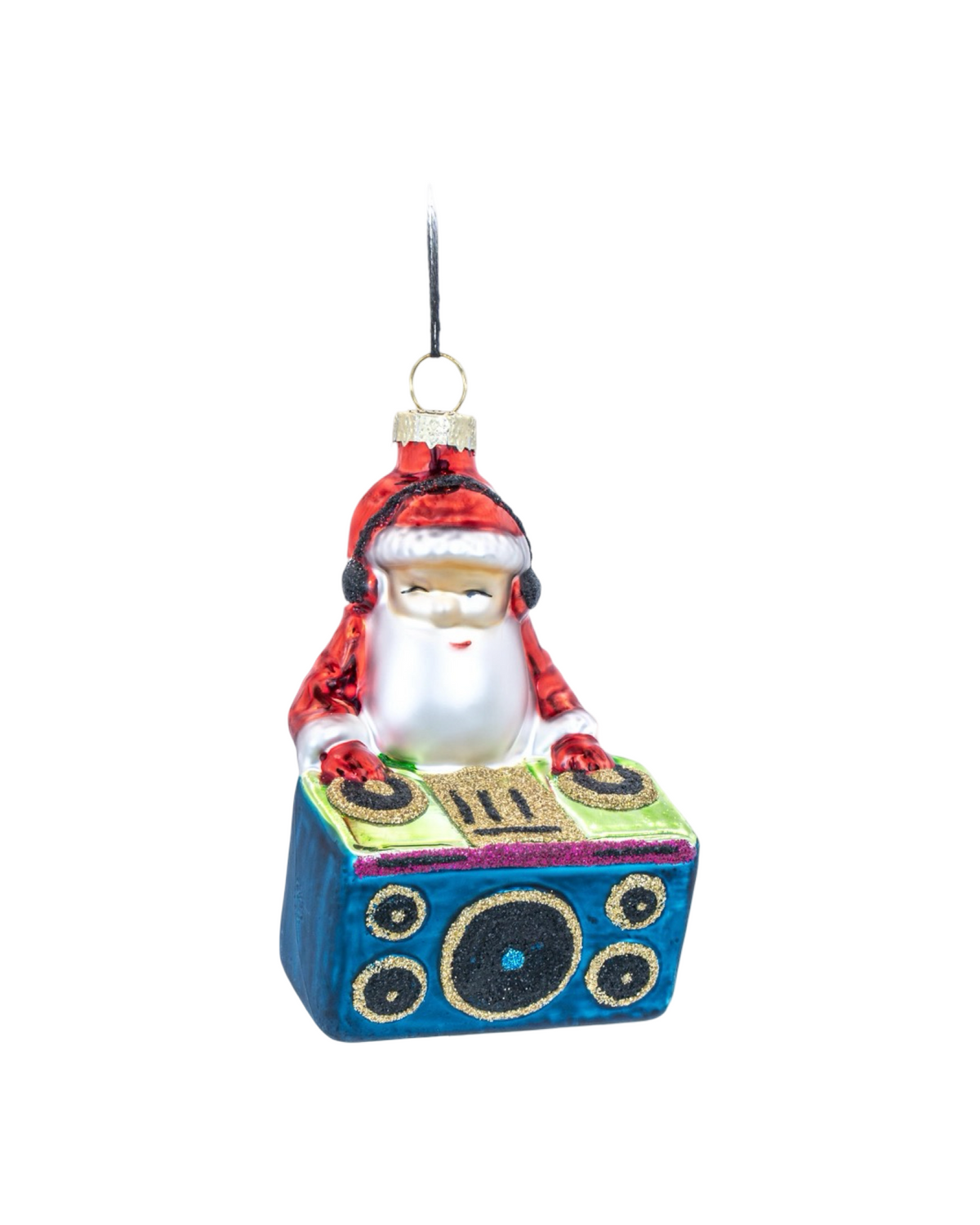 DJ Santa Shaped Bauble