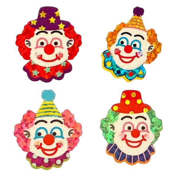Sparkle Clown Sticker Sheet