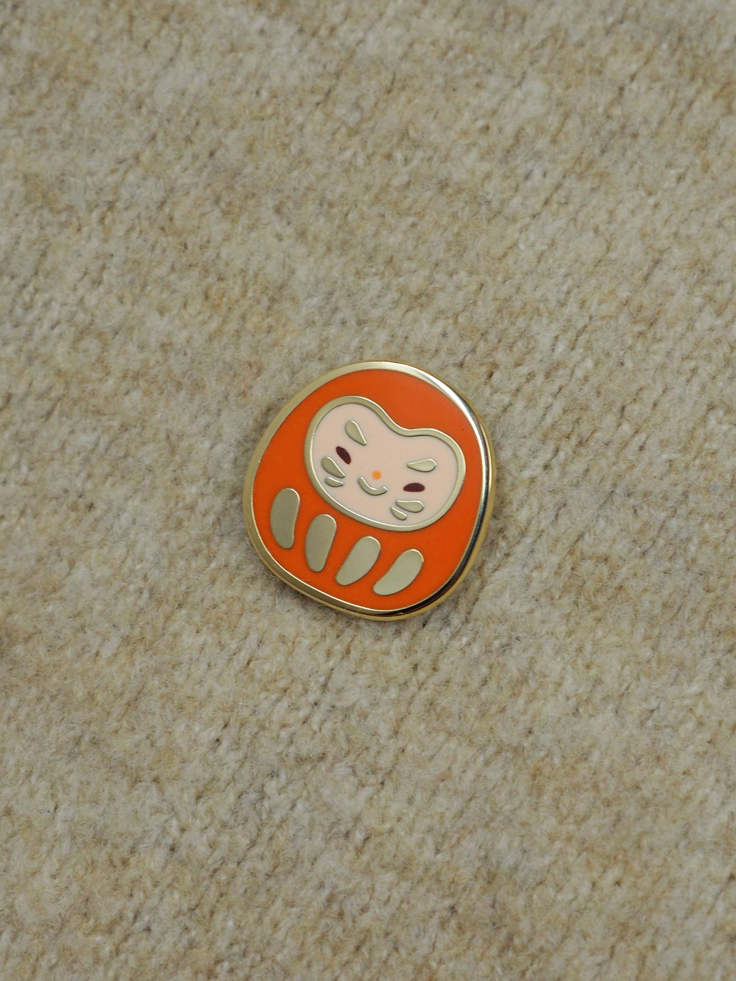 Daruma Enamel Pin