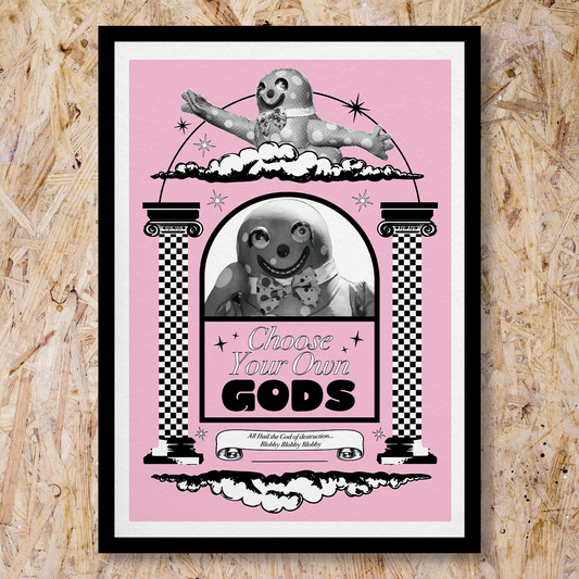 Choose Your Own Gods A3 Print