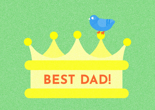 Best Dad Crown Father's Day Card