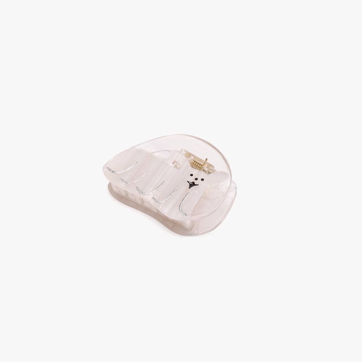 Mini White Dog Hair Claw