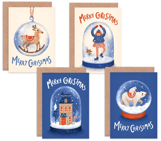 Snow Globe Box Christmas Cards