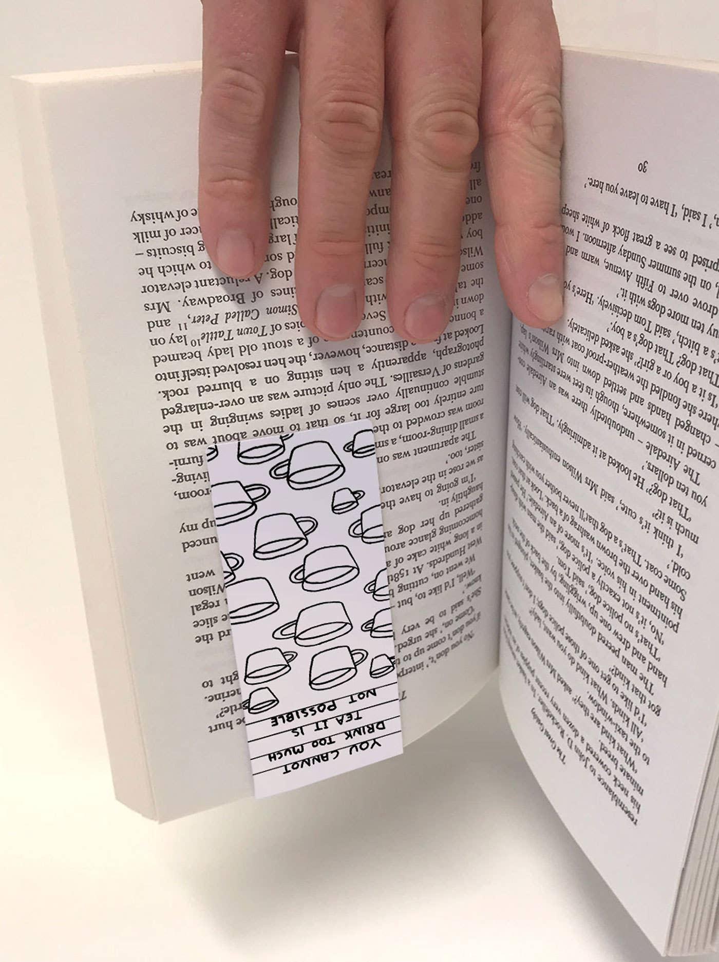 Too Much Tea - David Shrigley Magnetic Bookmark