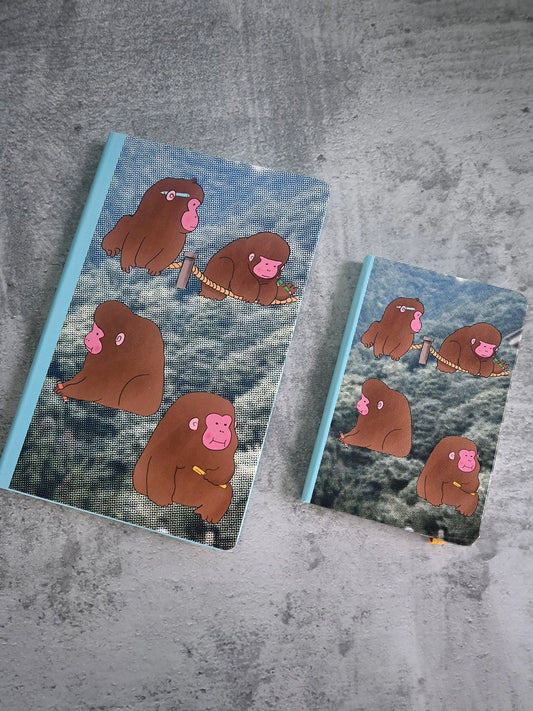 Macaques! Hardcover Notebook