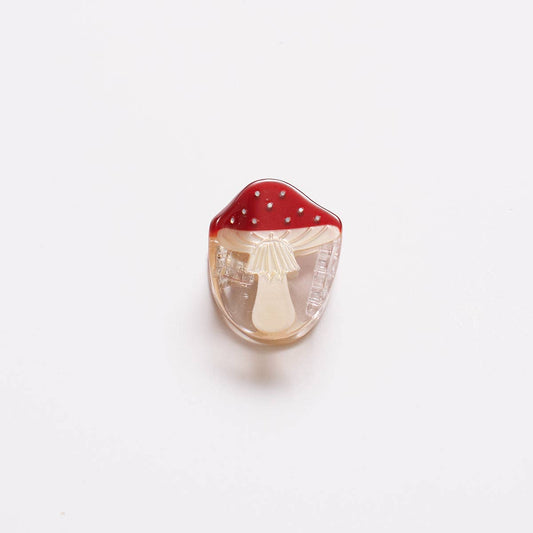 Red Magic Mushroom Mini Hair Clip