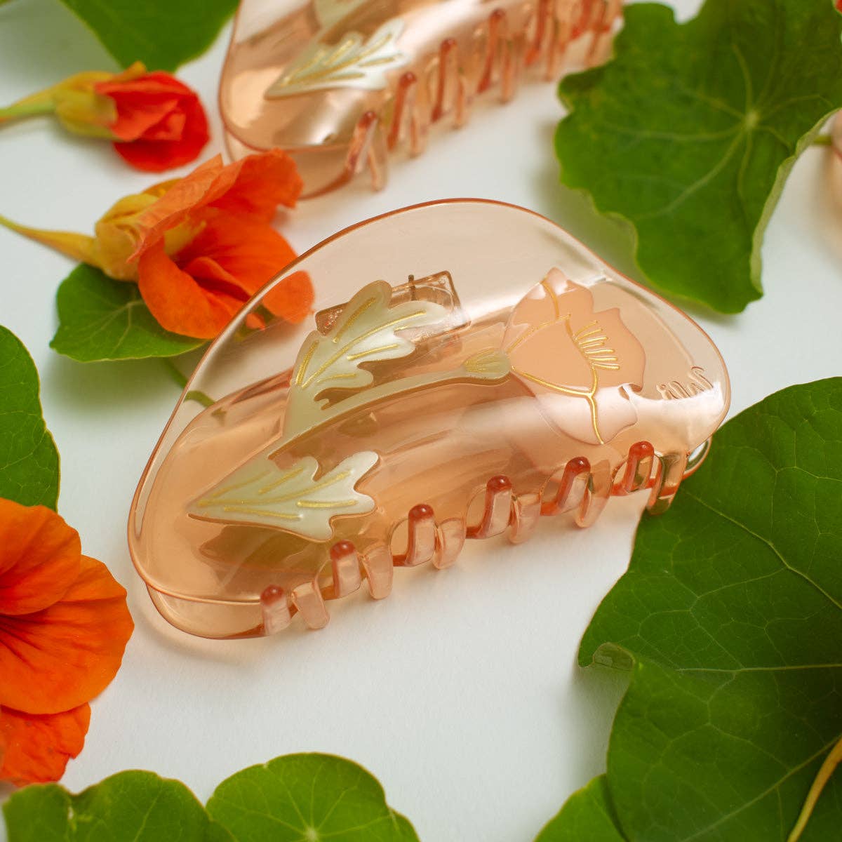 California Poppy Wildflower Hair Claw