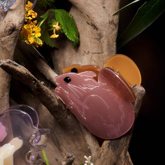 Chestnut Squirrel Hair Claw Chestnut