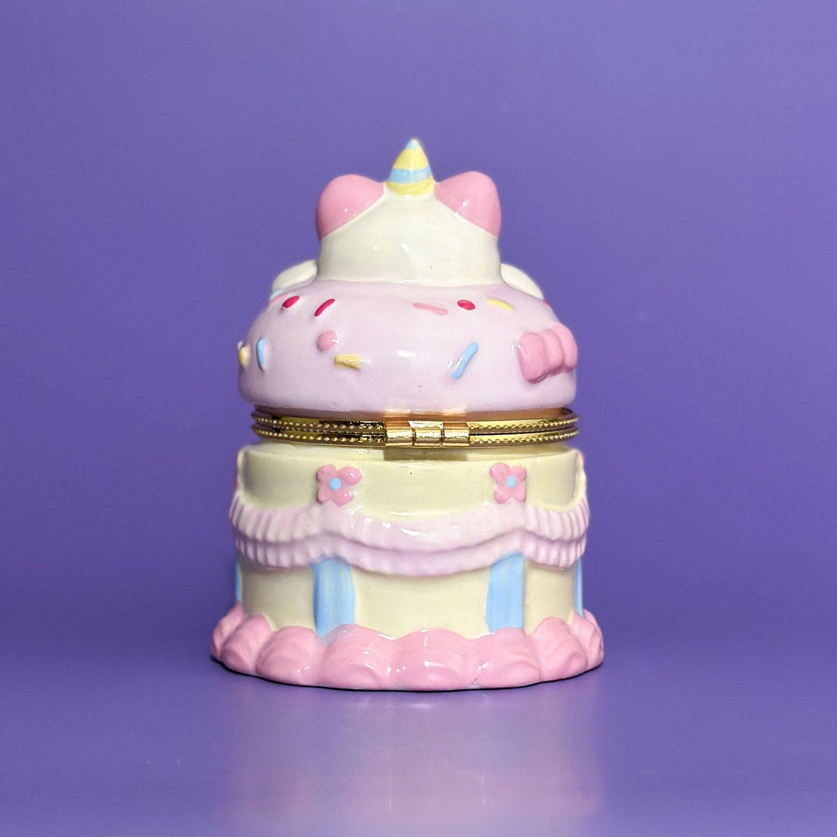 Birthday Cake Bear Trinket Box