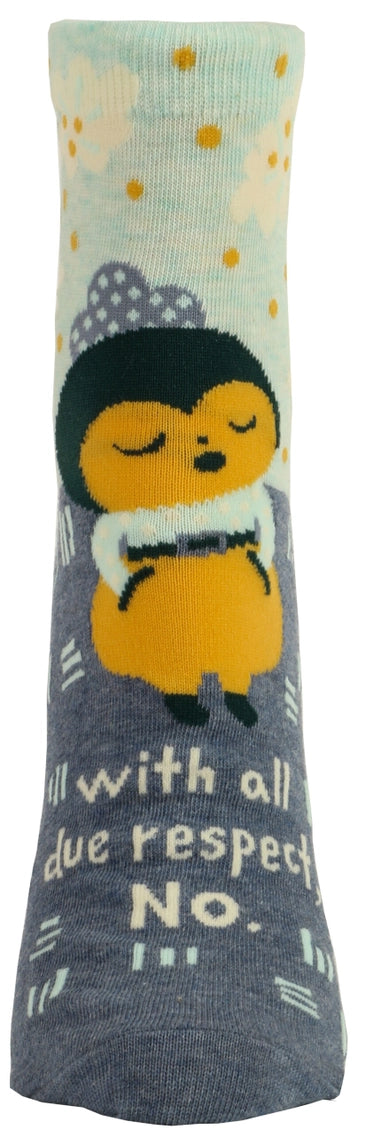 All Due Respect Womens Socks