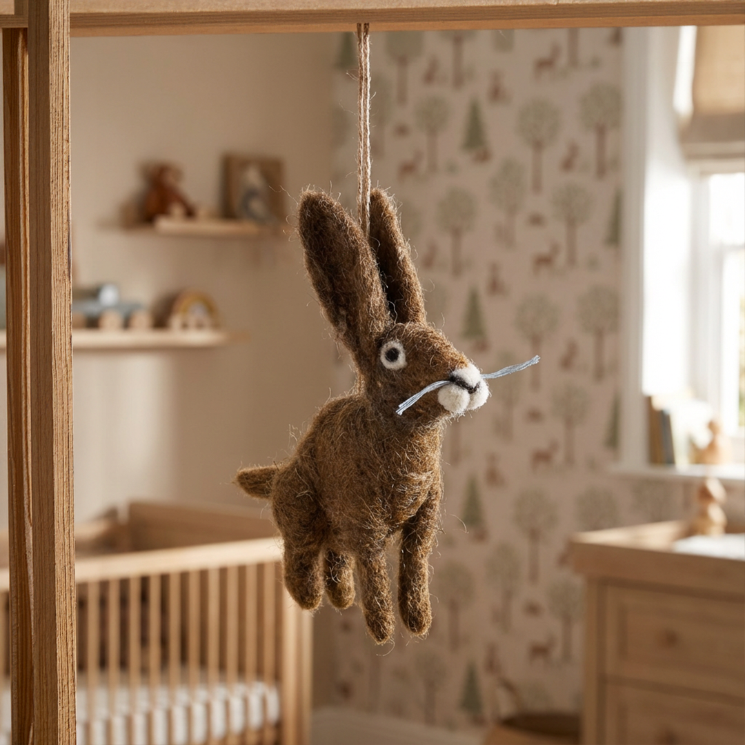 Herbert the Hare Felt Decoration