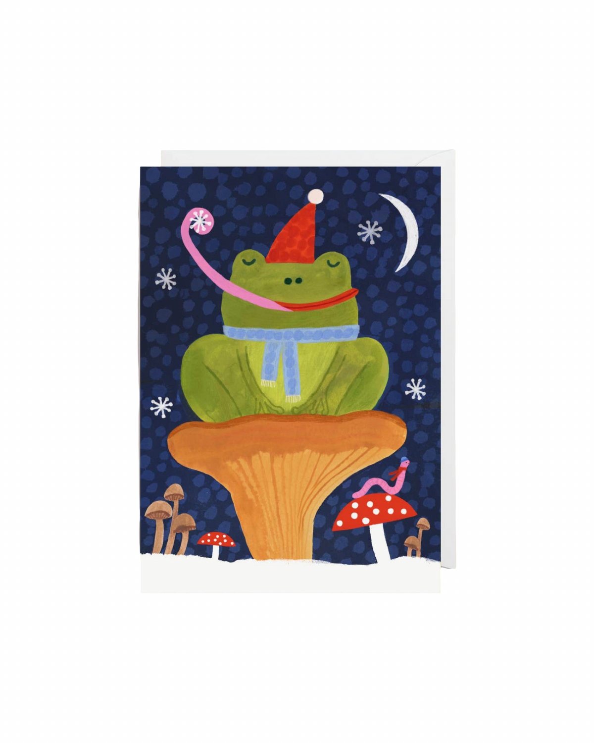 Festive Frog Christmas Card