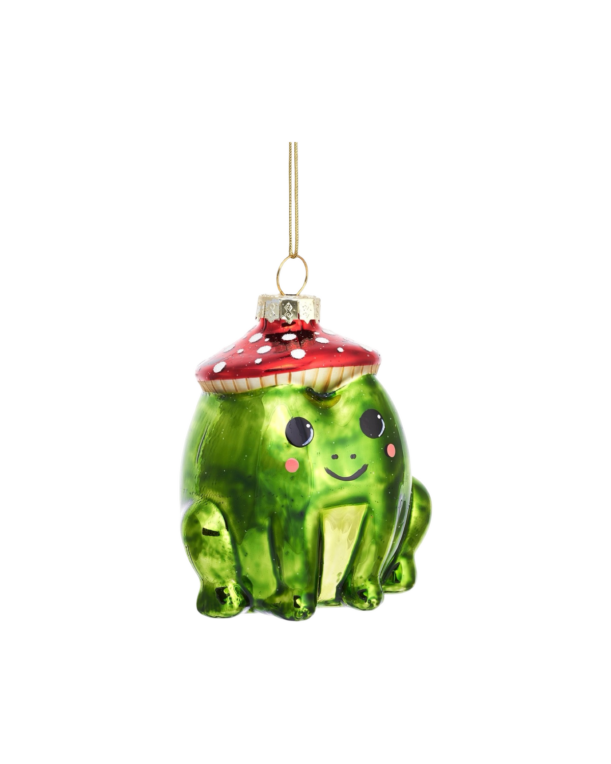 Frog with Mushroom Hat