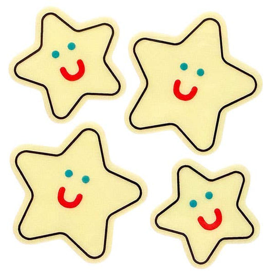 Glow in the Dark Happy Stars Sticker Sheet