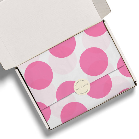 Pink Dots Tissue Paper