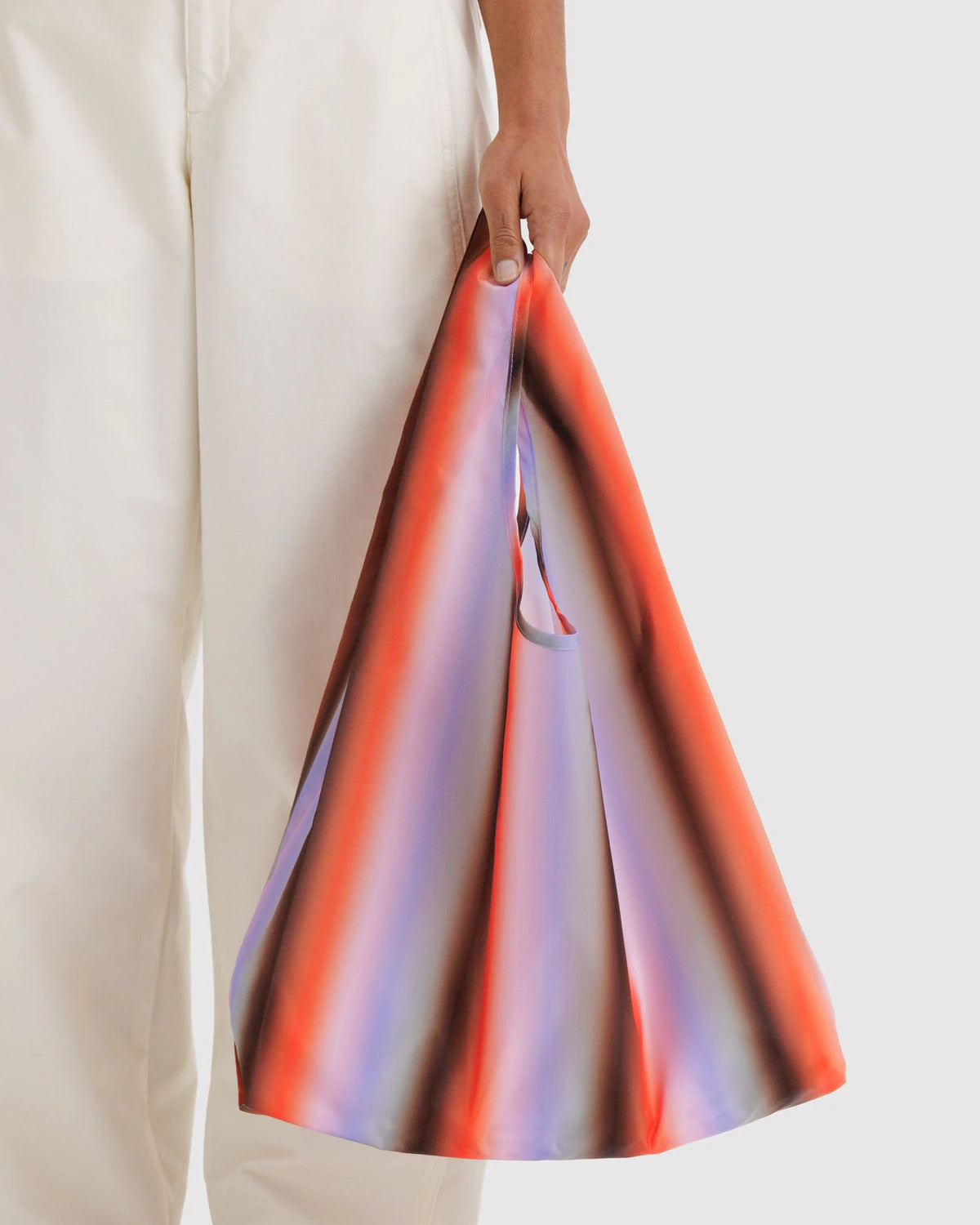 Standard Baggu : Gradient Stripe Poppy & Lilac