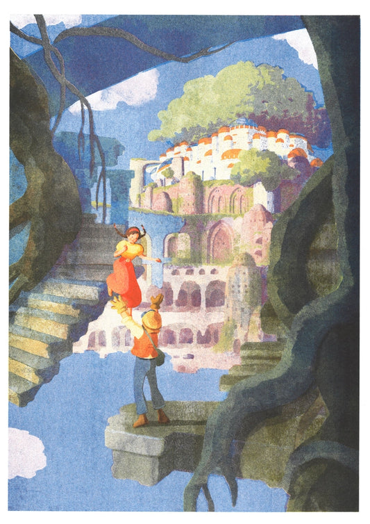 Castle in The Sky - Hifumiyo A3 Print