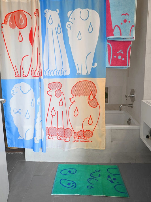 Wet Dogs Shower Curtain