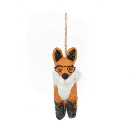 Lennox the Fox Felt Decoration