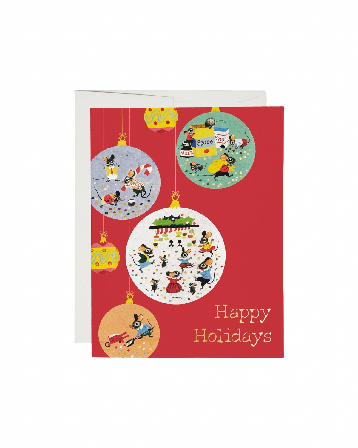 Holiday Mice Christmas Card
