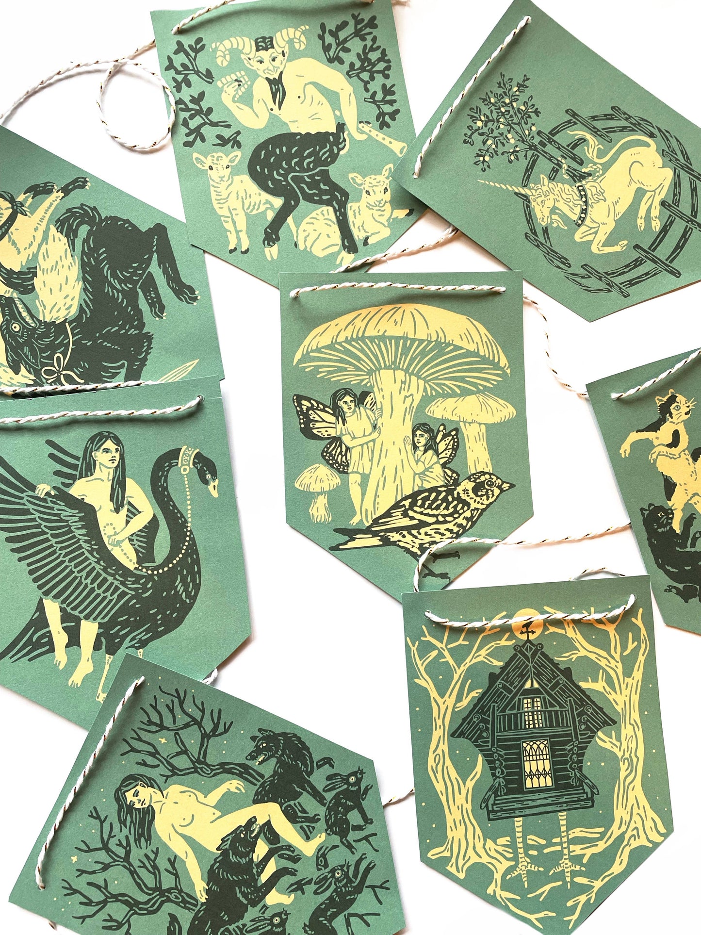 Deep Forest Folklore Paper Garland