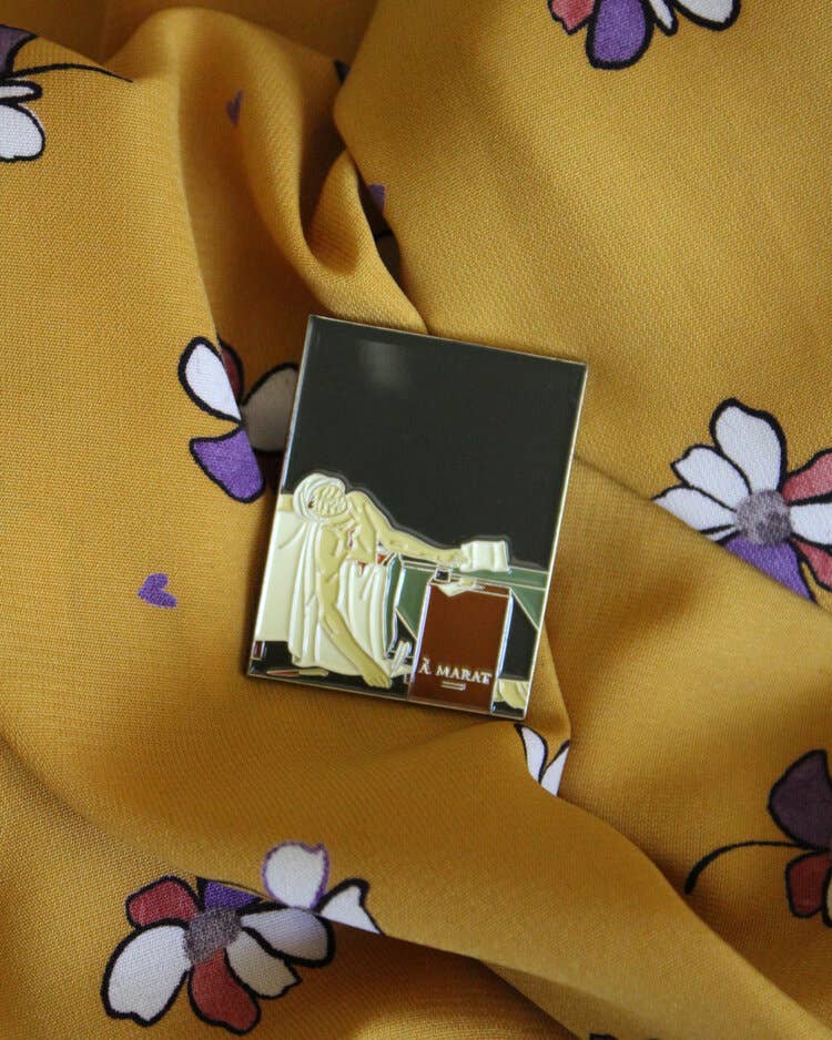 The Death of Marat • Enamel Pin