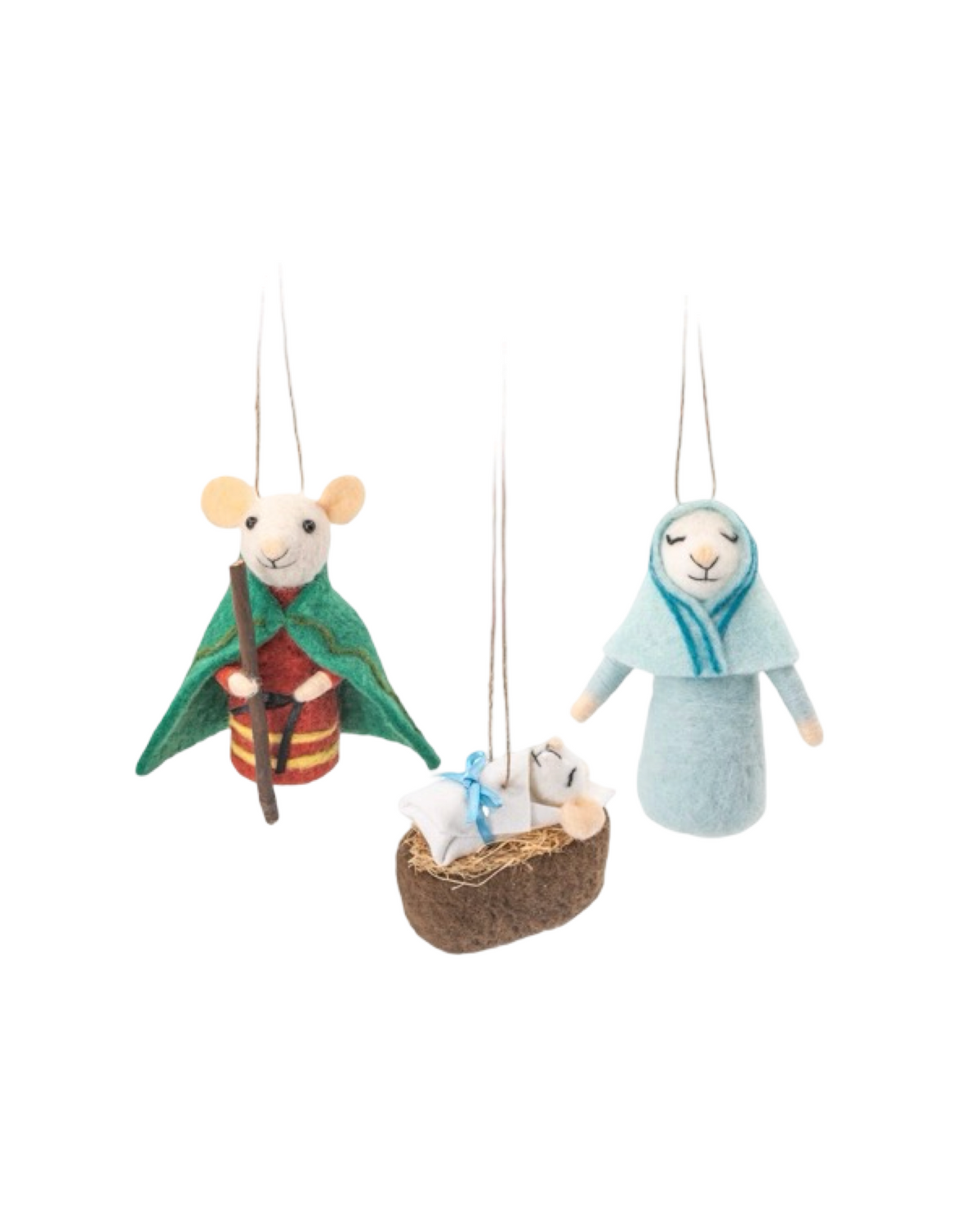 Nativity Mouse Felt Decoration (Single)