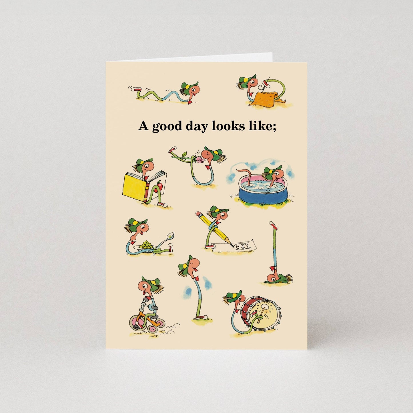 A Good Day Looks Like Richard Scarry Card