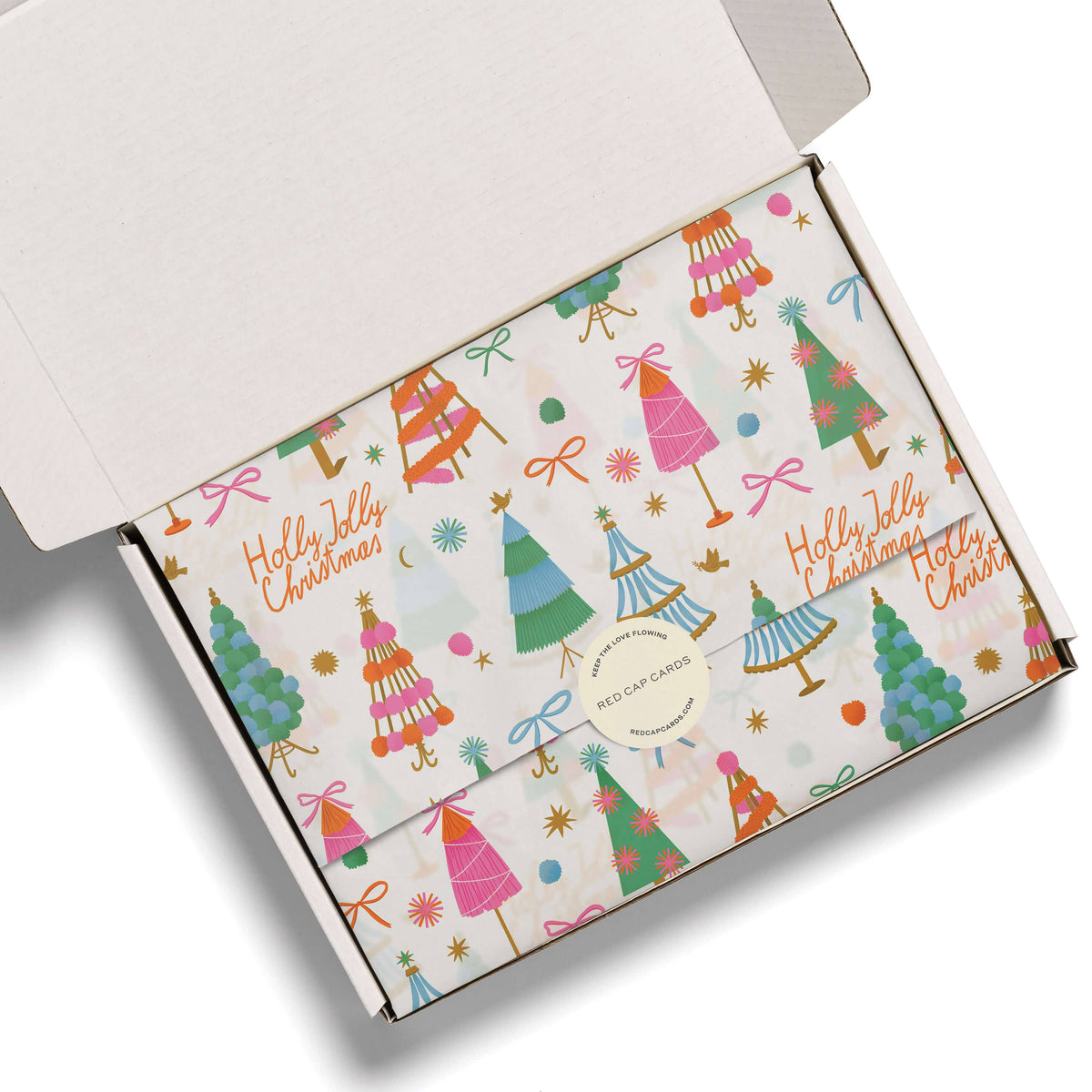 Holly Jolly Trees Tissue Paper