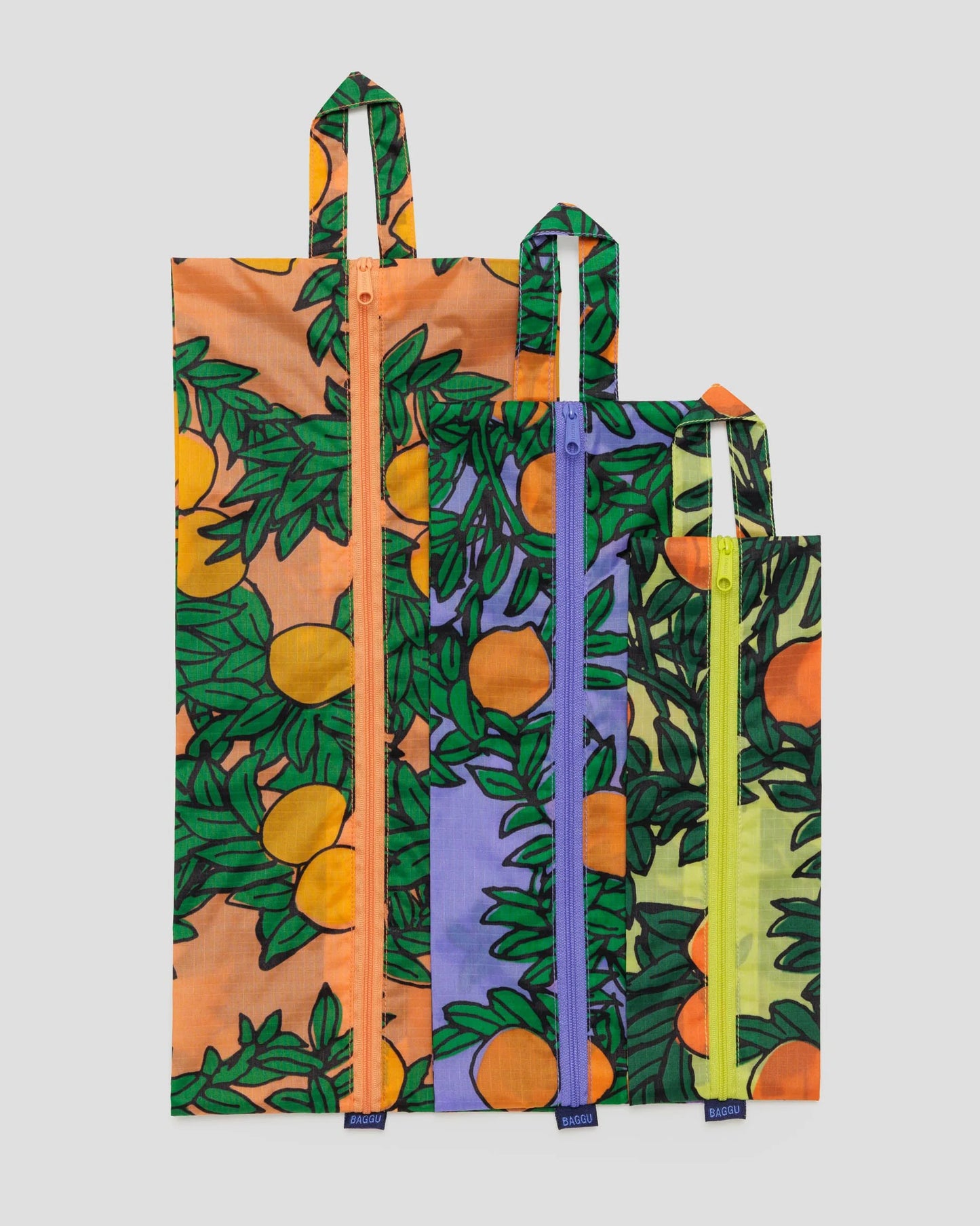 3D Zip Pouches - Orange Tree